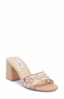 Steve Madden Claudiah Floral Embroidered Slide Sandal