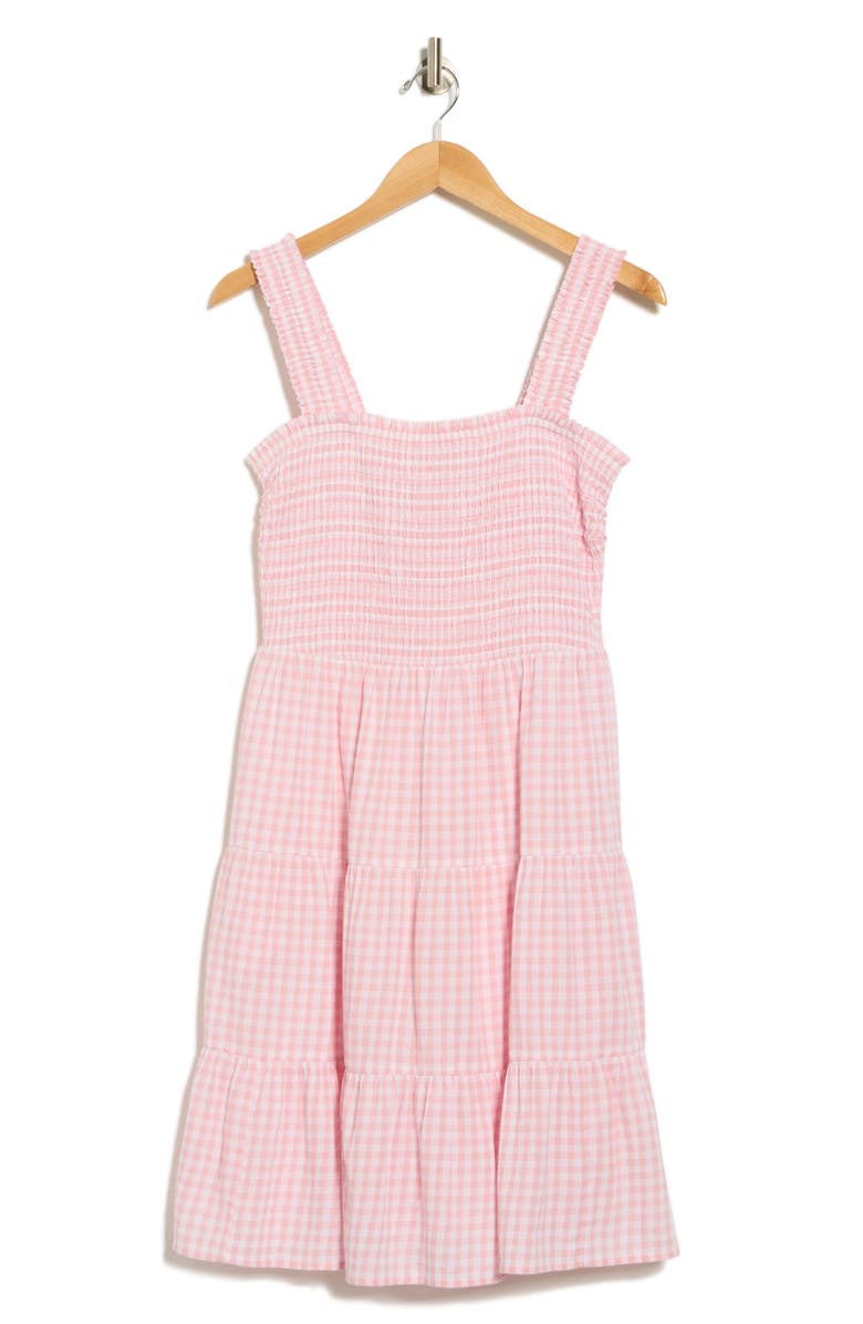 beachlunchlounge Alice Smocked Tiered Dress, Alternate, color, Frosted Petal