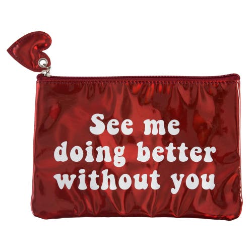 Totalee Gift See Me Doing Better Metallic Bag Plastic Red