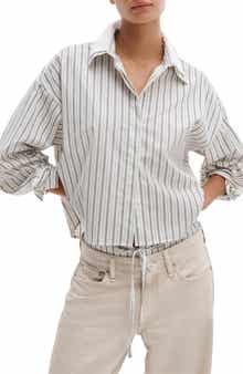 Marin Stripe Cotton Button-Up Shirt