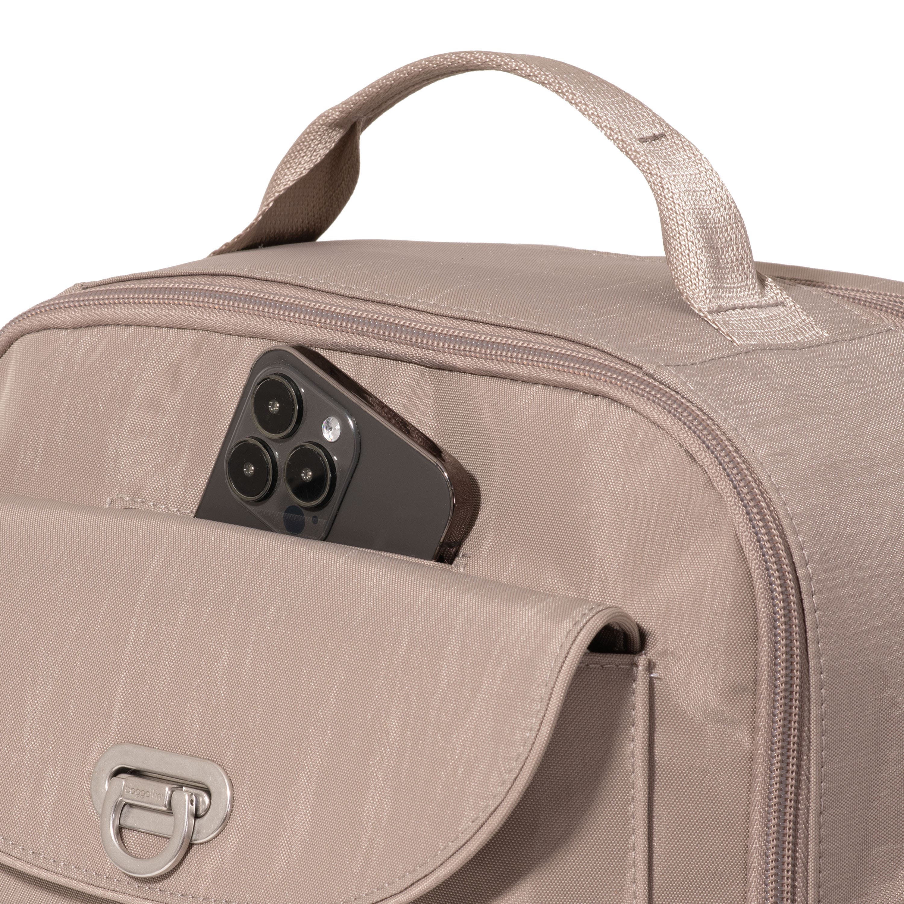 BAGGALLINI Coastal Flip Lock Laptop Backpack, Alternate, color, Moonrock