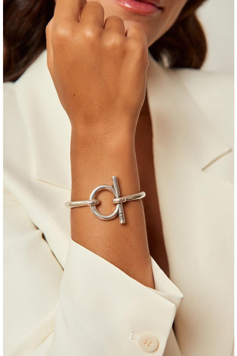 Omega Mini Bracelet, Alternate, color, Silver