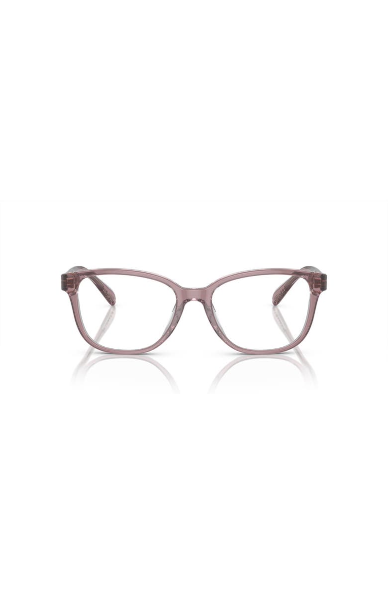 COACH 53mm Square optical glasses, Alternate, color, Pink
