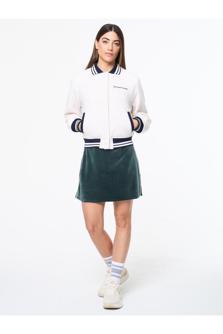 Marisa Varsity Jacket, Alternate, color, GARDENIA