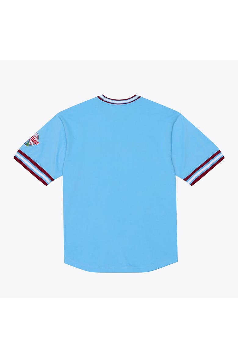 Men's Mitchell & Ness  Light Blue Philadelphia Phillies Wild Pitch Ringer T-Shirt, Alternate, color, Light Blue
