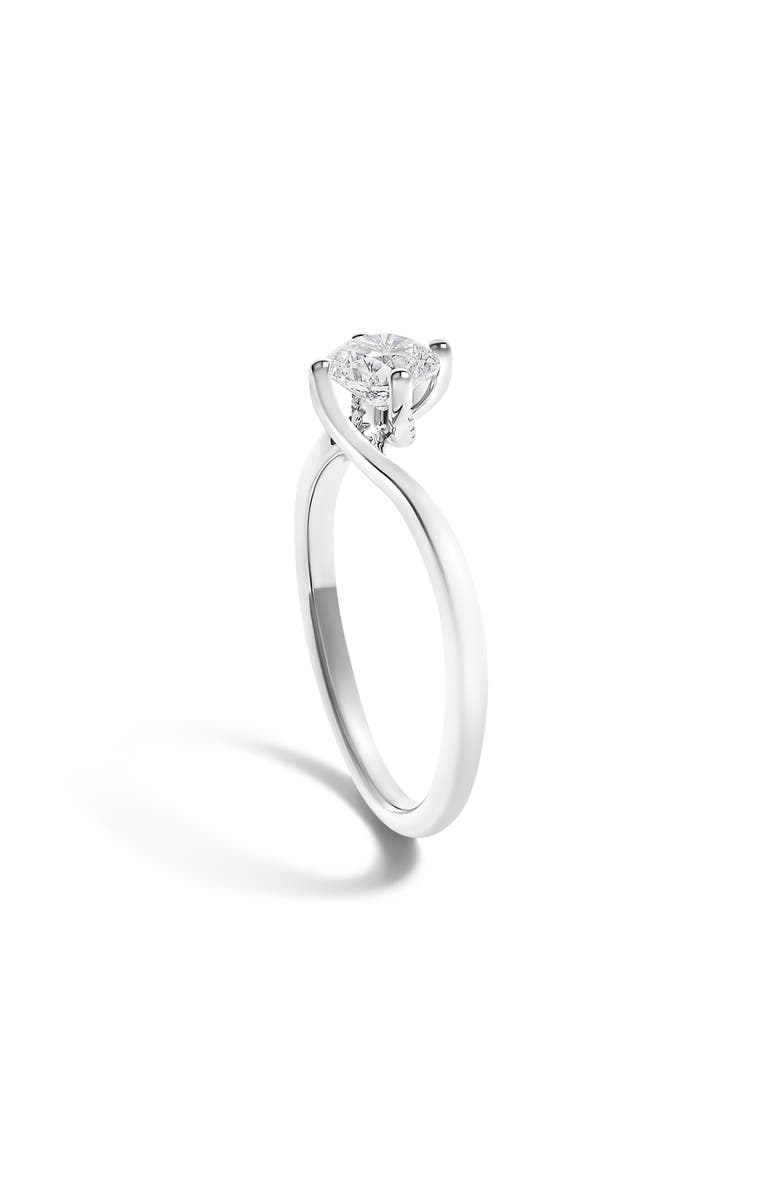 Haus of Brilliance 14K White Gold 4/5 Cttw Round Lab Grown Diamond Bypass Solitaire Engagement Ring, Alternate, color, 