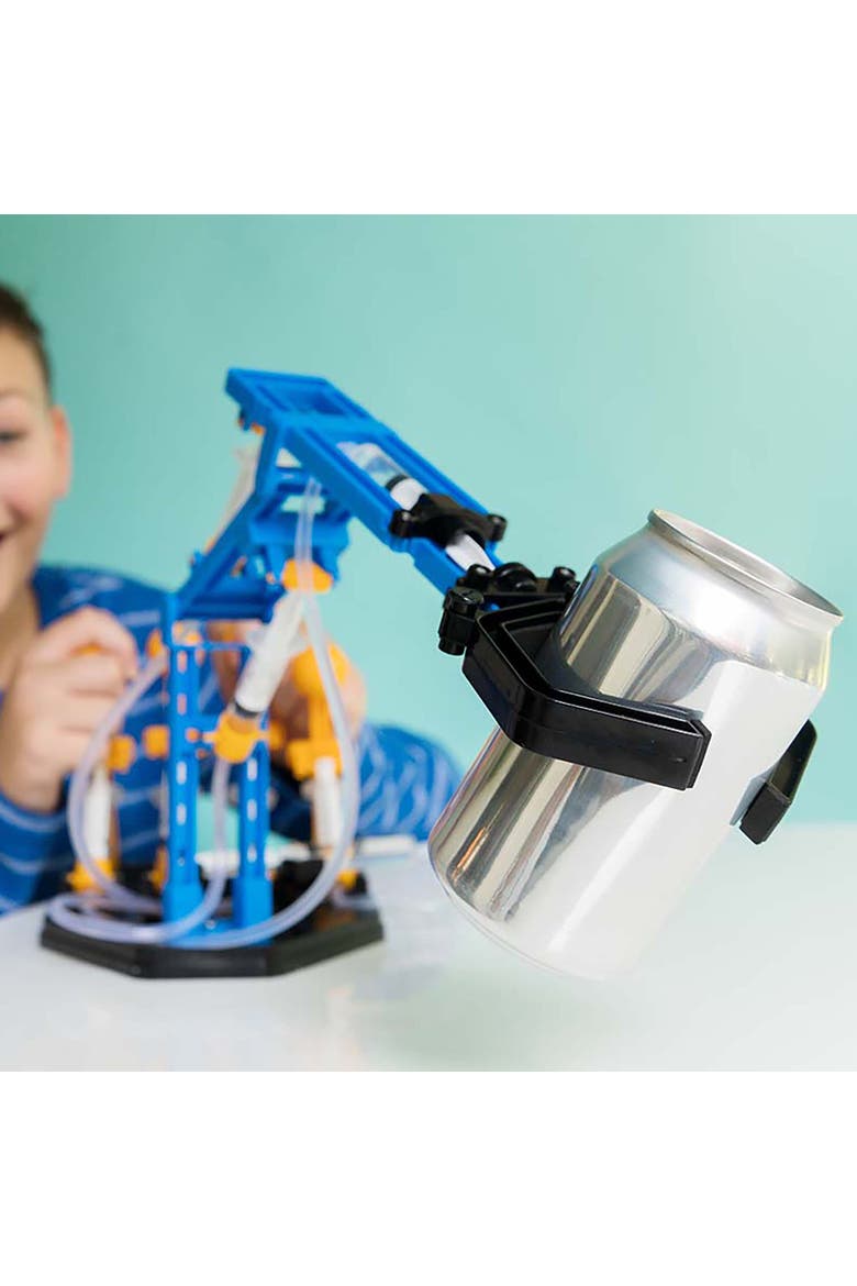 Kidzlabs Mega Hydraulic Arm Diy Waterpowered Robotic Kit, 18 Inch Arm, Alternate, color, Multicolored