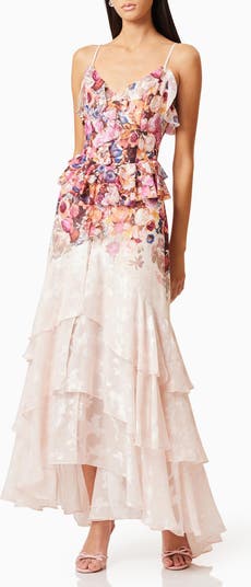 Perla Floral Tiered Maxi Dress