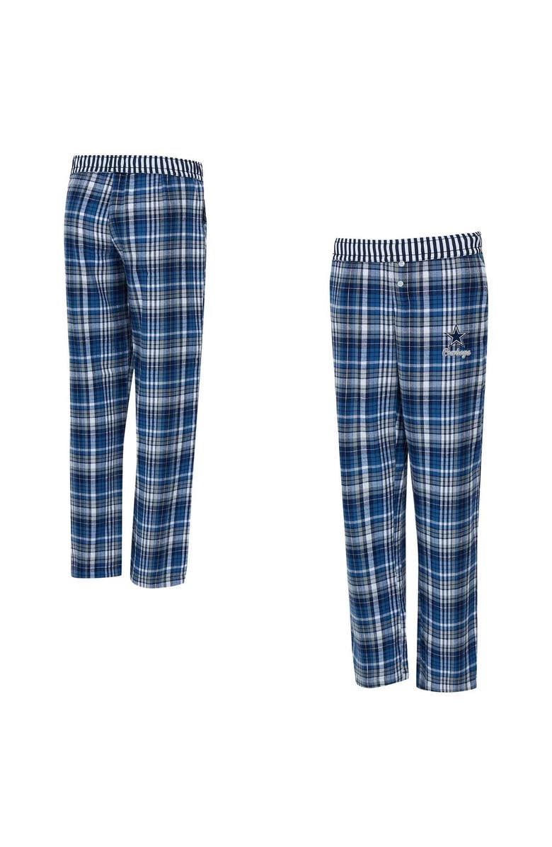 CONCEPTS SPORT Women's Concepts Sport  Navy Dallas Cowboys Laney Plaid Tri-Blend Pants, Main, color, Navy