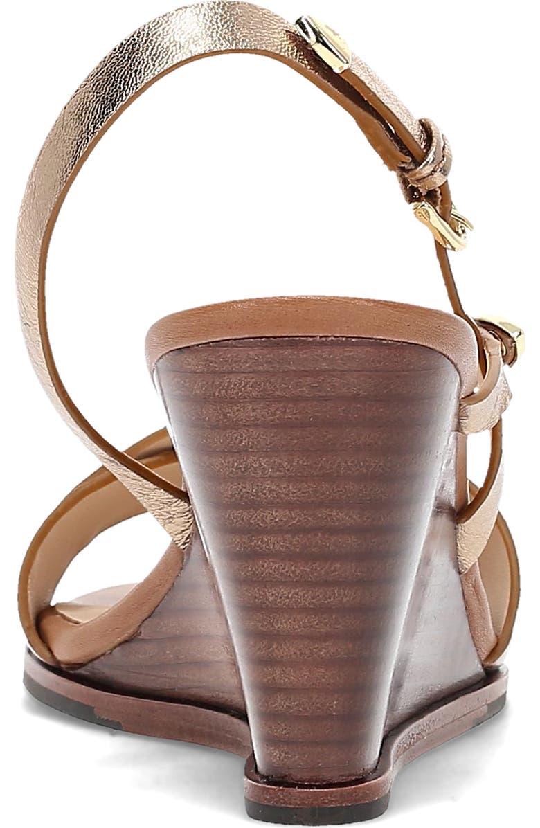 Frye Rachel Slingback Wedge Sandal, Alternate, color, Dark Gold