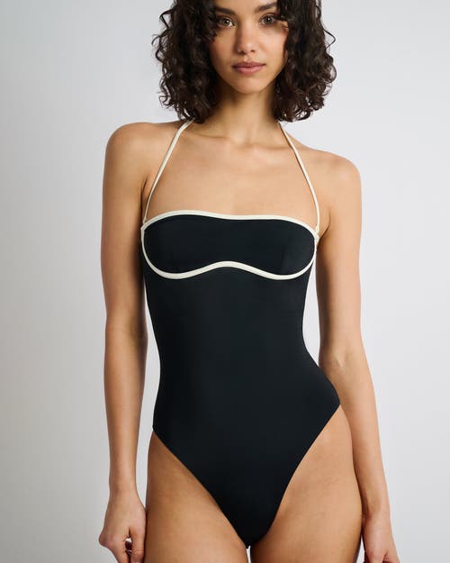 Onia Thea One Piece In Black/egret