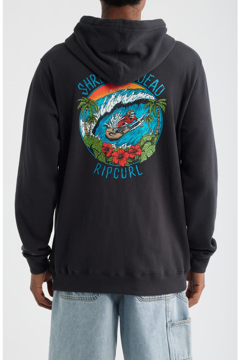 Shred Hoodie, Alternate, color, WASHED BLACK