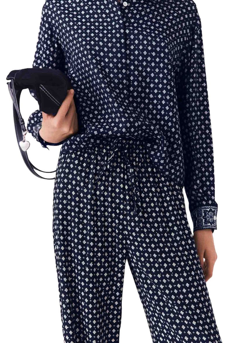 Trousers, Alternate, color, Navy loungewear