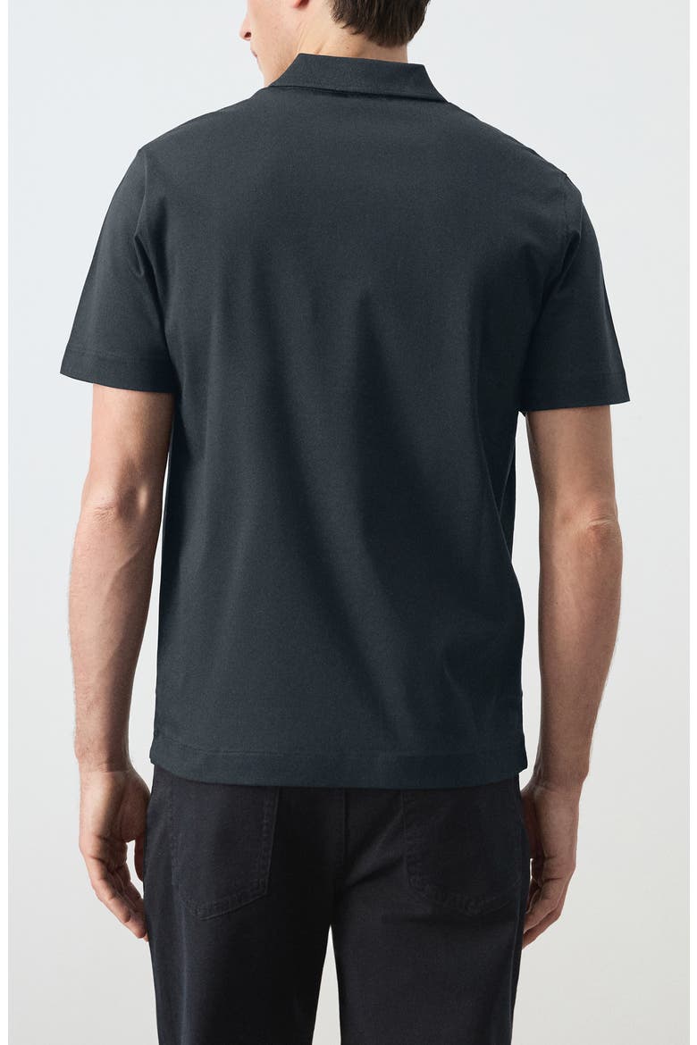 Fine Knit Cotton Polo, Alternate, color, NAVY