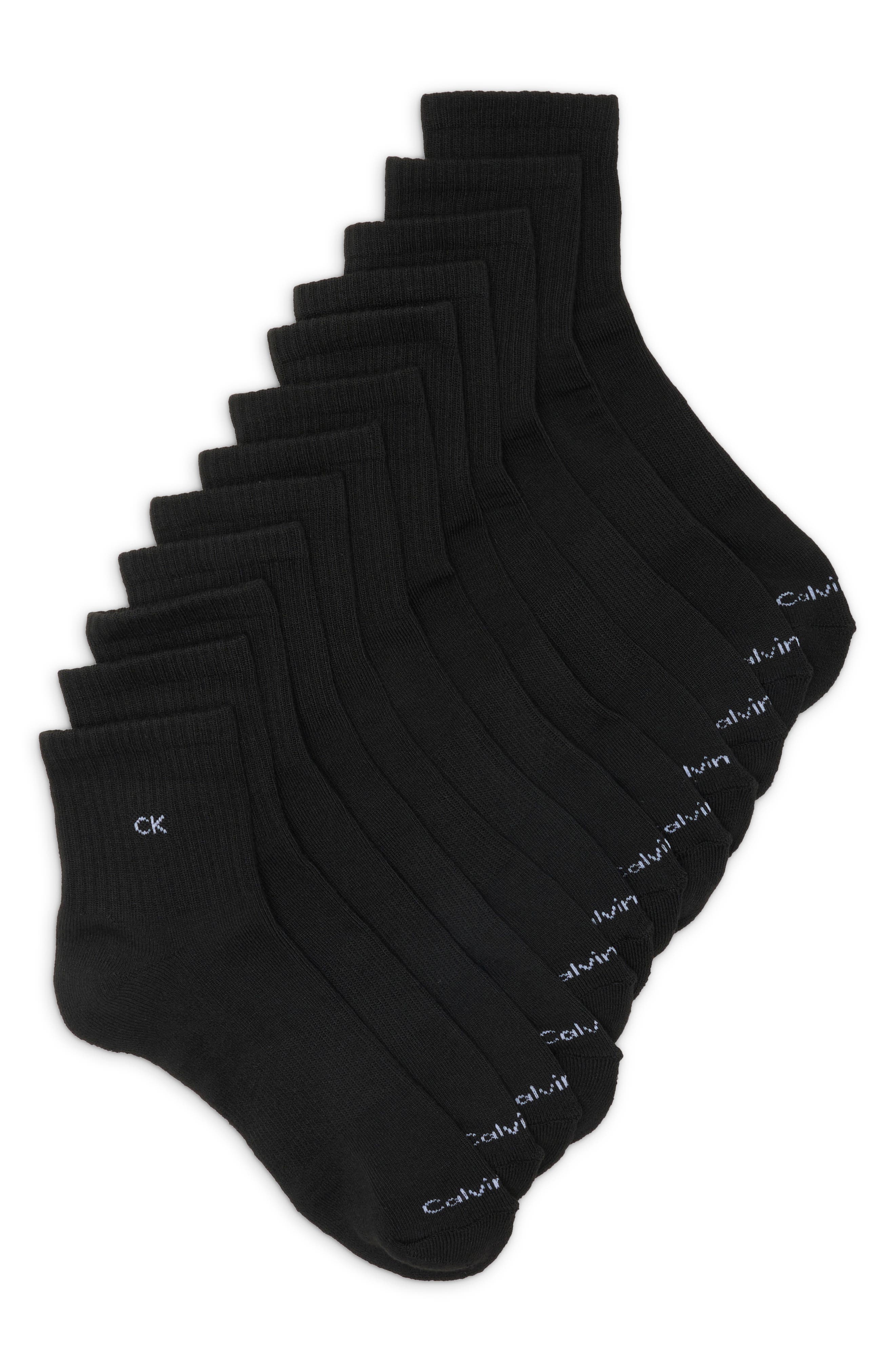 6-Pack Cushioned Quarter Socks
