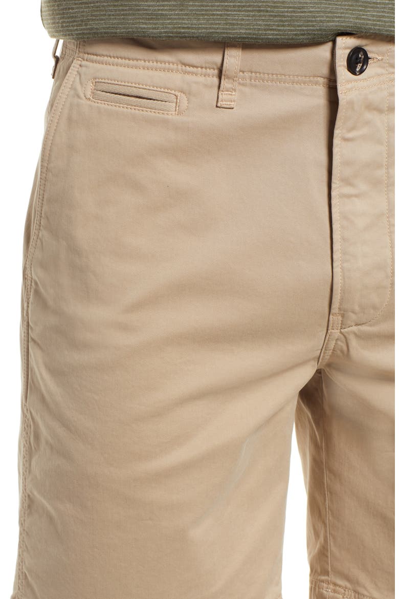 Men's Cotton Blend Chino Shorts, Alternate, color, KHAKI