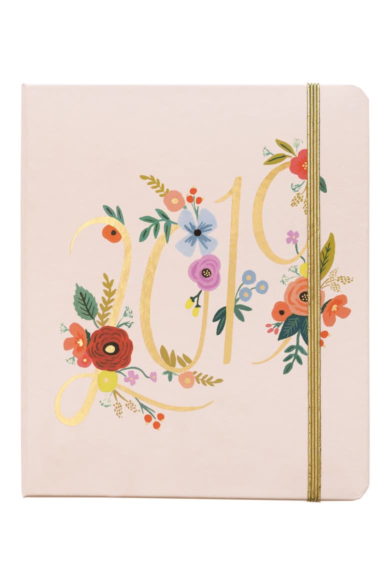 2019 Bouquet 17-Month Planner, Main, color, PINK