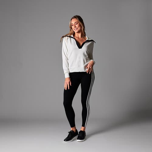 Tavi Cozy Collared Sweatshirt In Gray