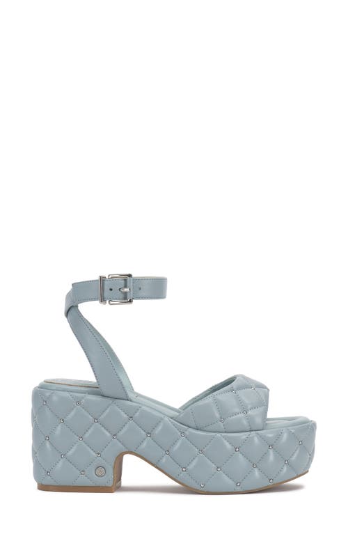 Vince Camuto Ellah Ankle Strap Platform Sandal In Celeste Blue