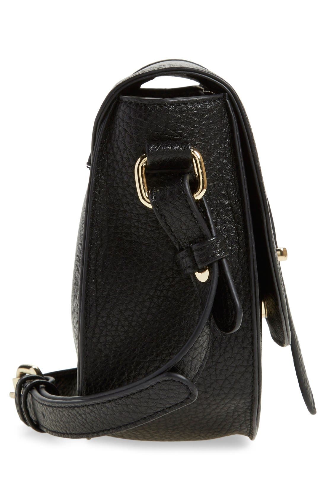 BP. Faux Leather Saddle Crossbody Bag, Alternate, color, 