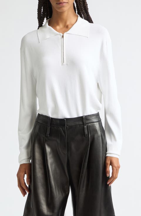 Half Zip Polo Sweater