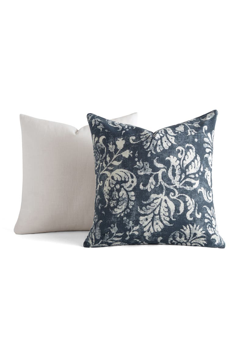 Assorted 2-Pack Accent Pillows, Main, color, FLORAL NAVY