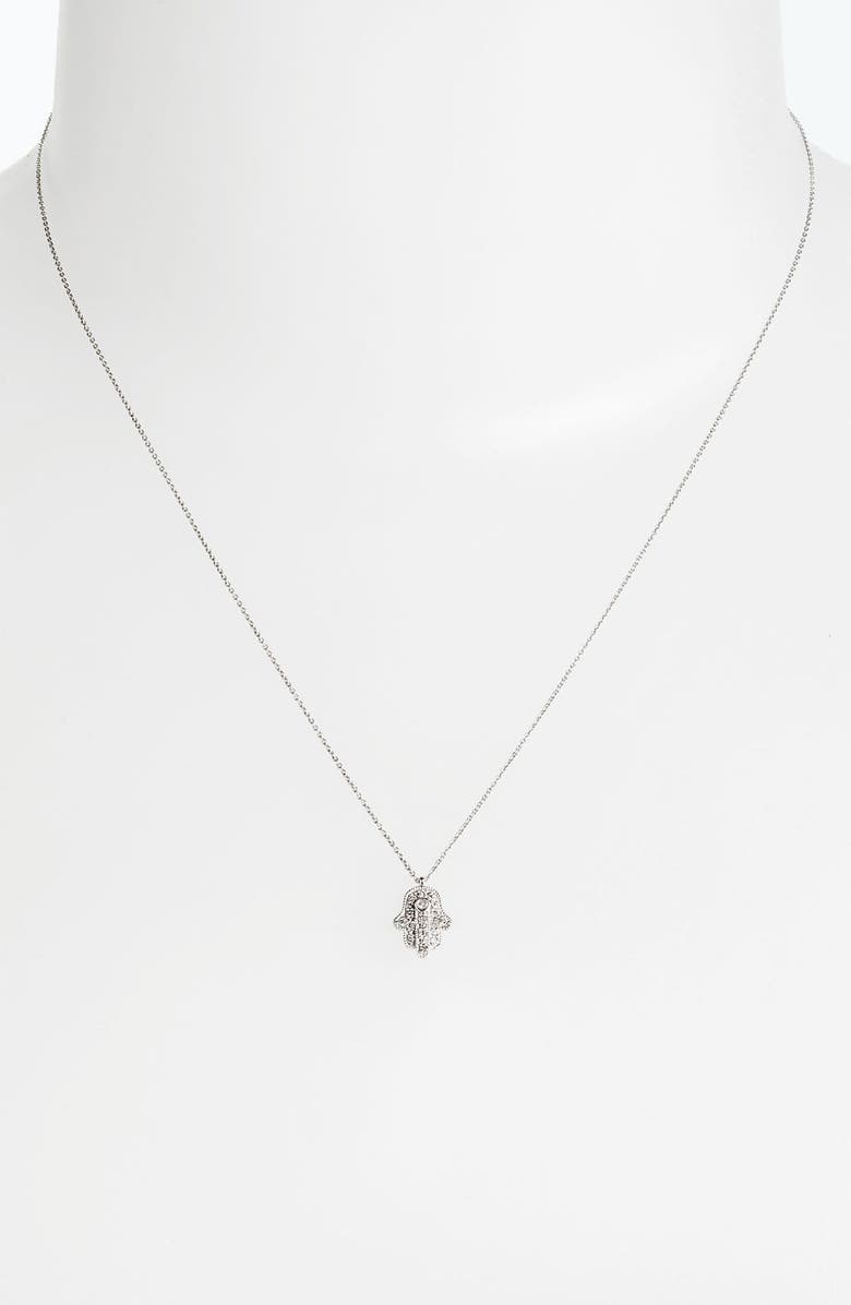 Whitney Stern Hamsa Pendant Necklace, Alternate, color,