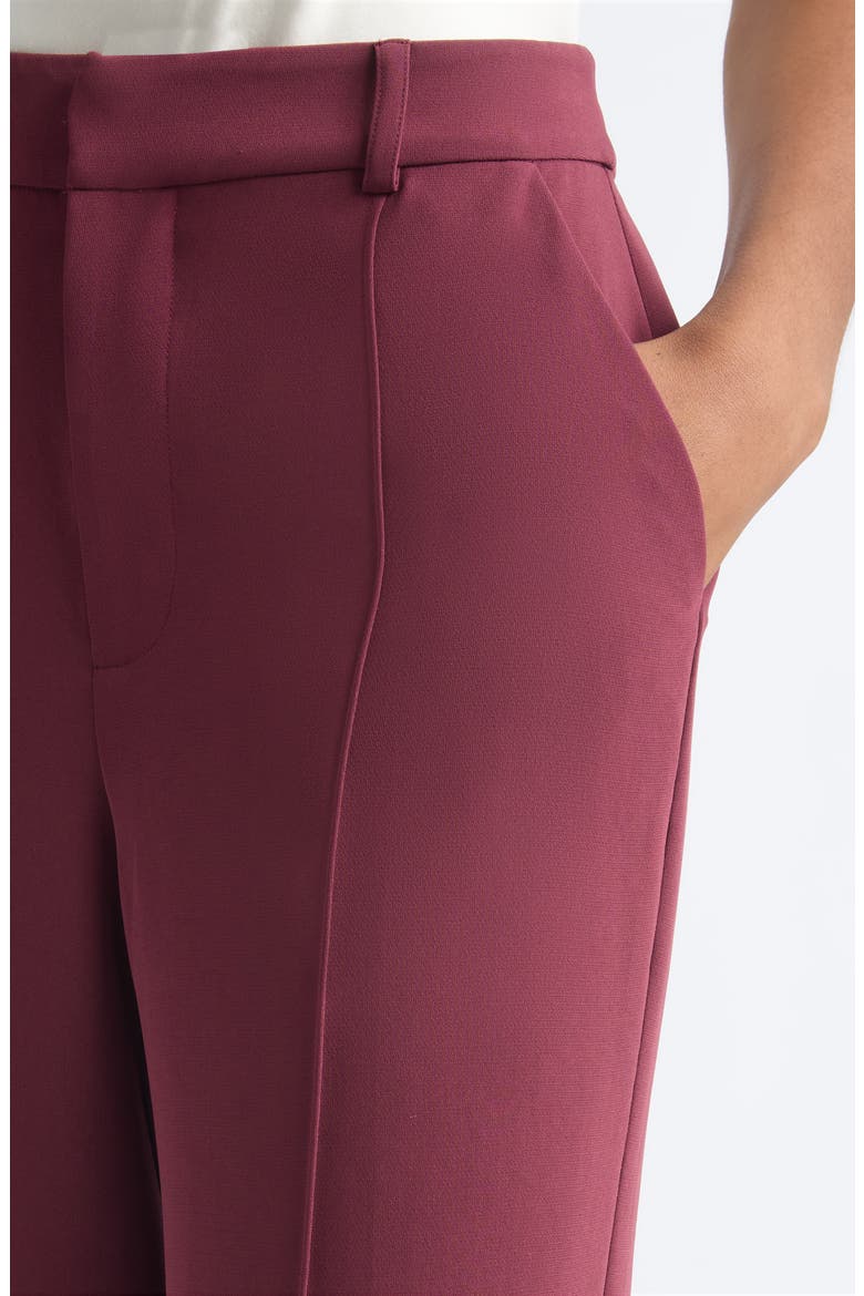 Calla Wide Leg Pintuck Pants, Alternate, color, BLACK CHERRY
