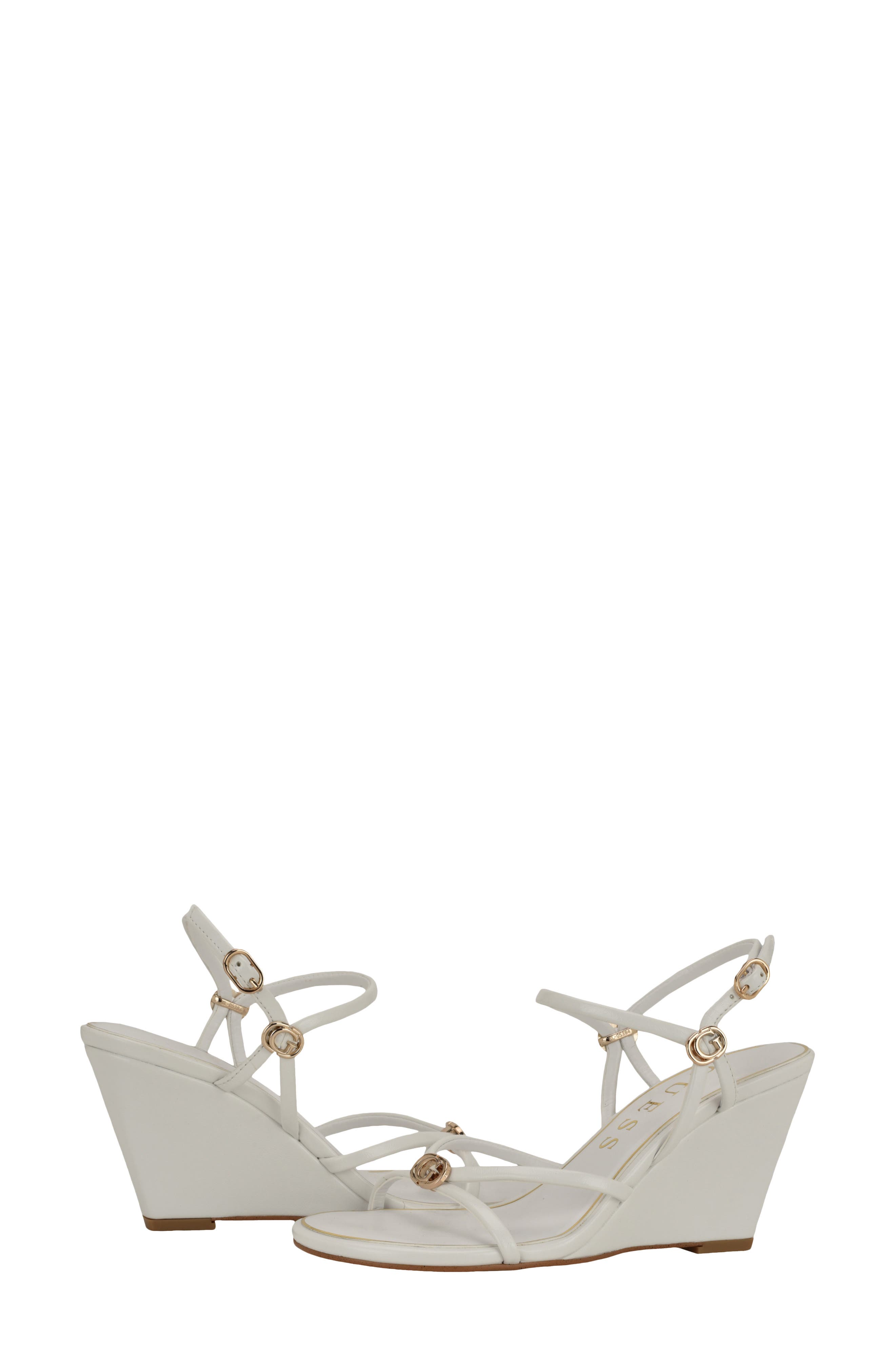 Devve Slingback Wedge Sandal, Alternate, color, WHITE