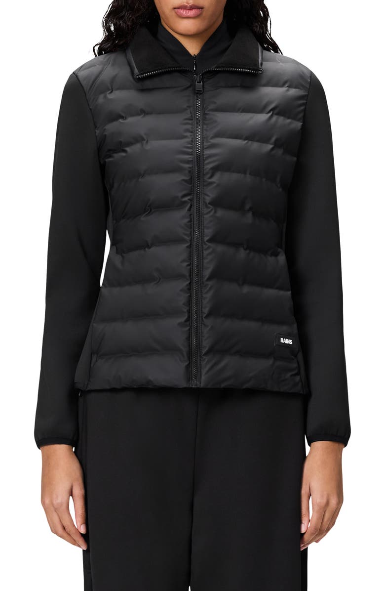 Rains Safi Hybrid Curve Jacket, Main, color, Black