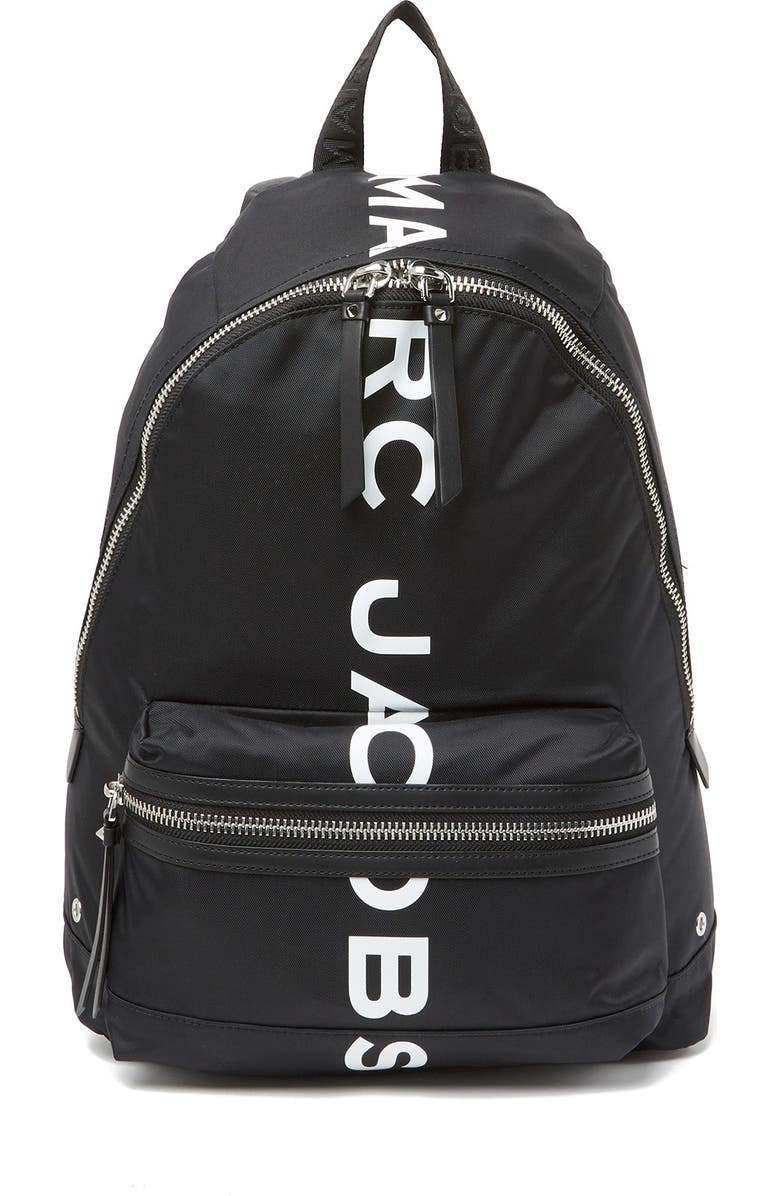 Marc Jacobs Suspiria Logo Print Backpack, Main, color,