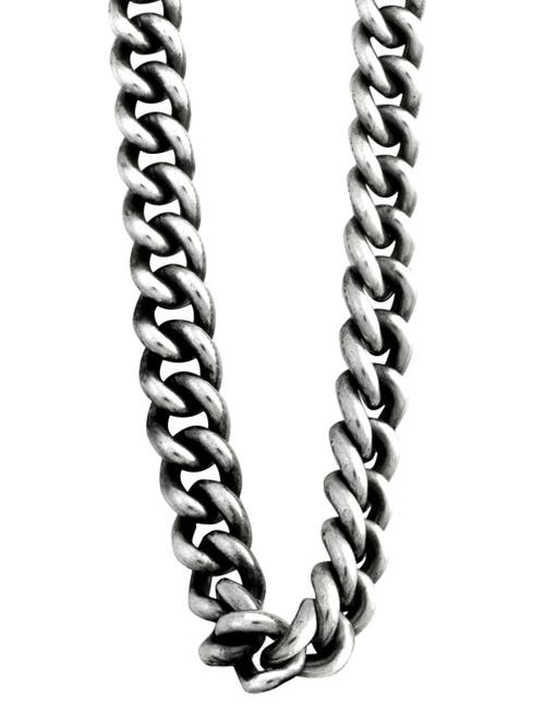King Baby Studio Large 2mm Curb Link Necklace In Silver