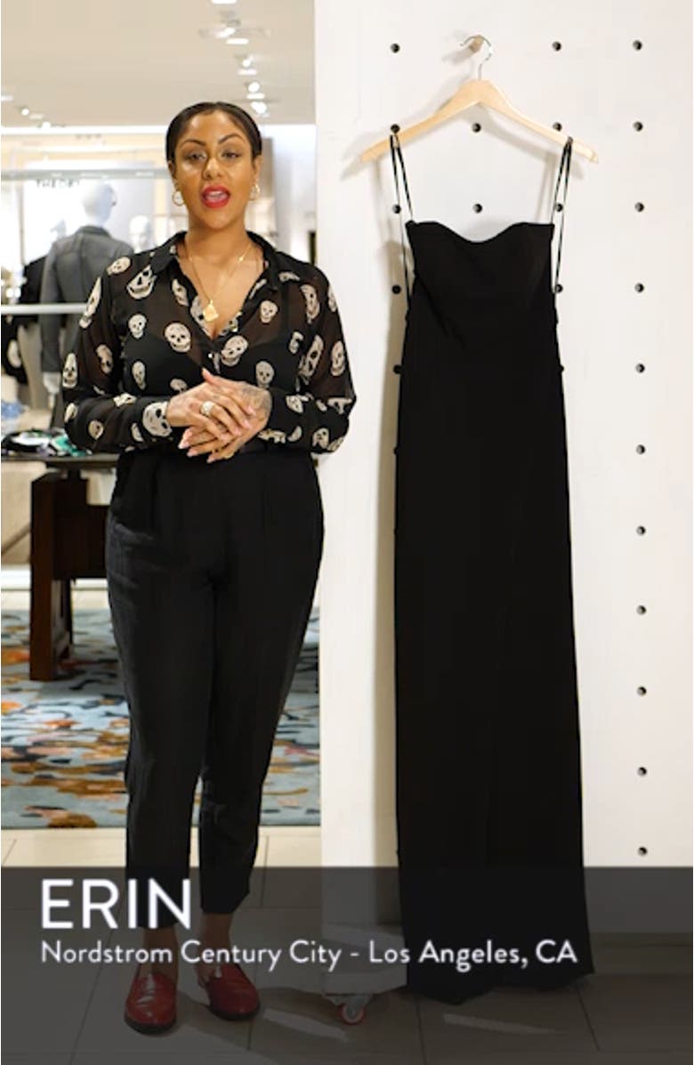 Strapless Jersey Evening Dress, sales video thumbnail