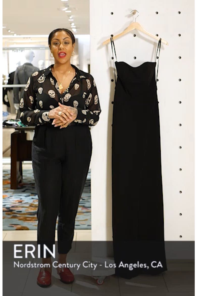 Strapless Jersey Evening Dress video