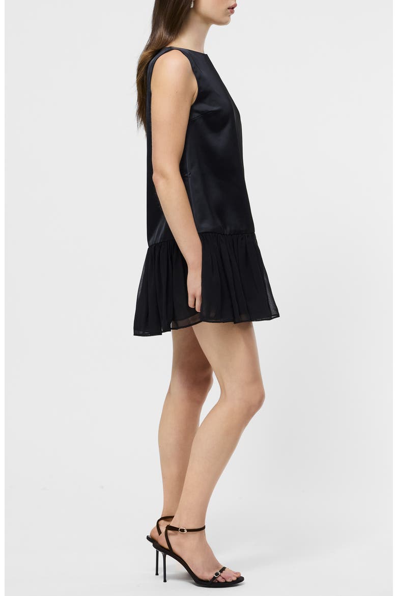 Marina Slinky Pleated Minidress, Alternate, color, 01-BLACK