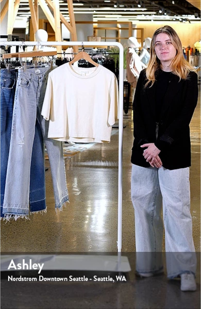 Relaxed Organic Cotton Crop T-Shirt, sales video thumbnail