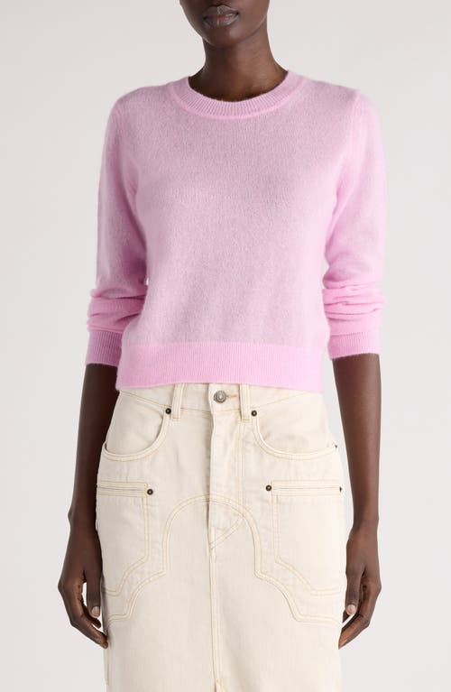 Isabel Marant Leonor Silk, Baby Alpaca & Cashmere Sweater In Light Pink