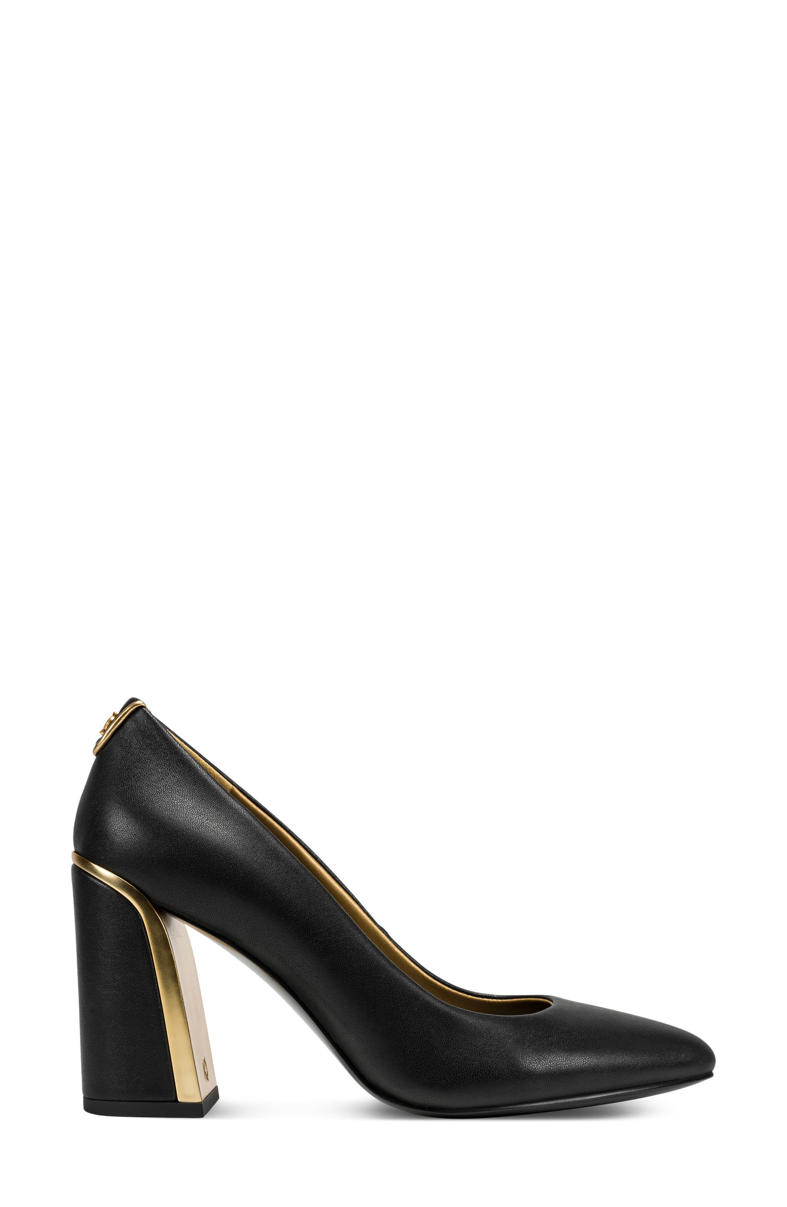 Romina Block Heel Pump, Alternate, color, BLACK