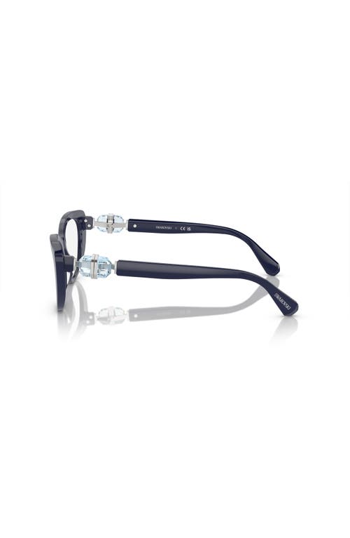 Swarovski 53mm Cat Eye Optical Glasses In Brown