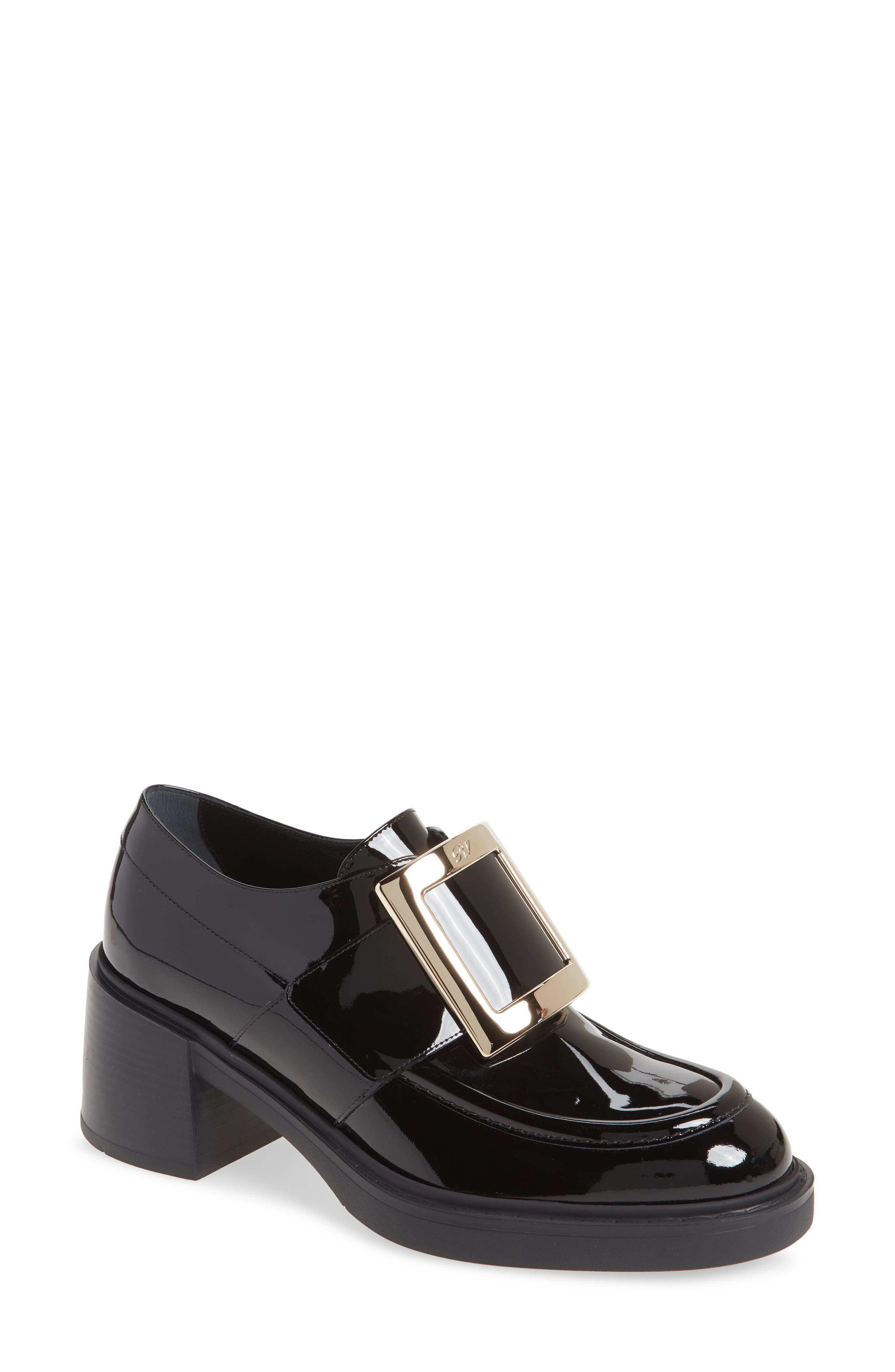 Roger Vivier Viv Rangers Buckle Loafer, Main, color, 