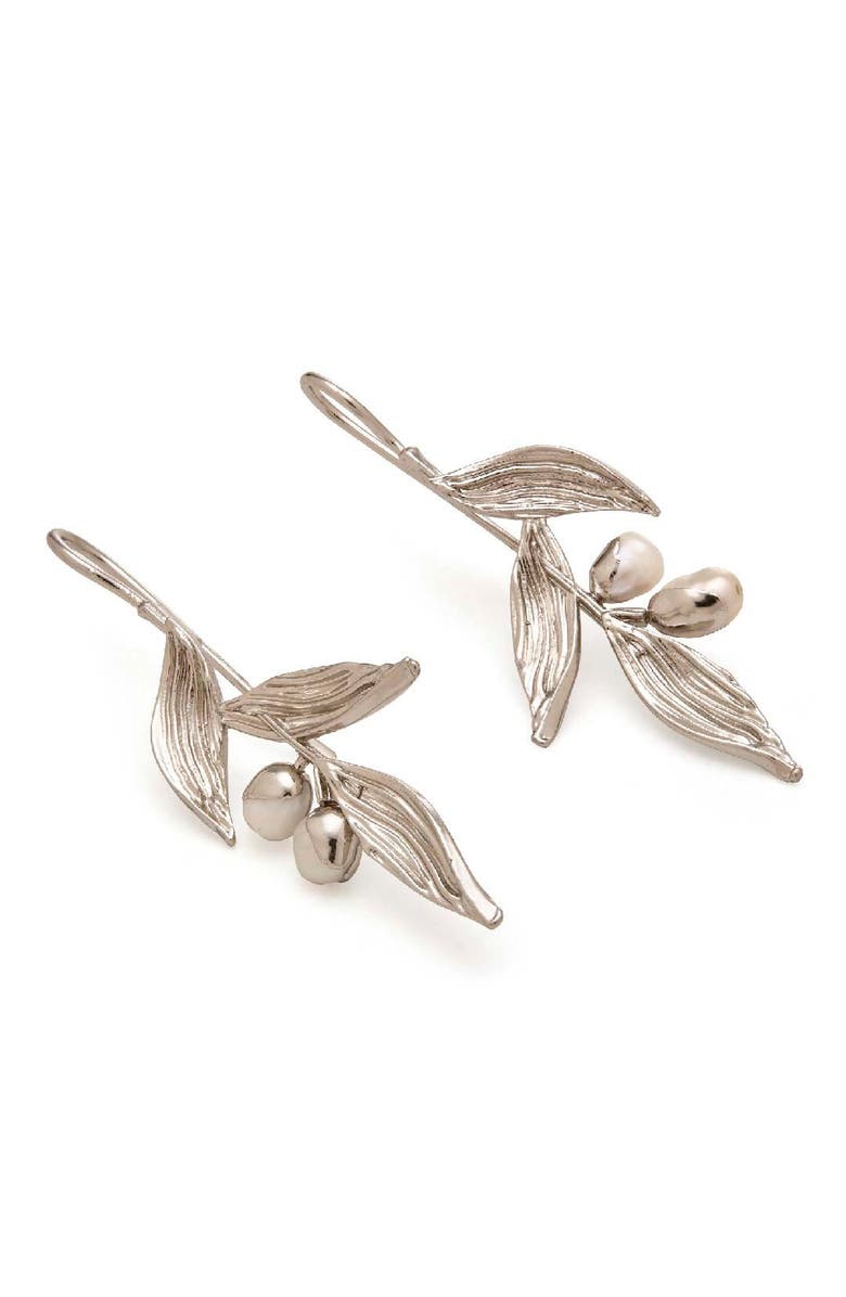 Dhwani Bansal HAYA EARRINGS, Alternate, color, White Rhodium Plated