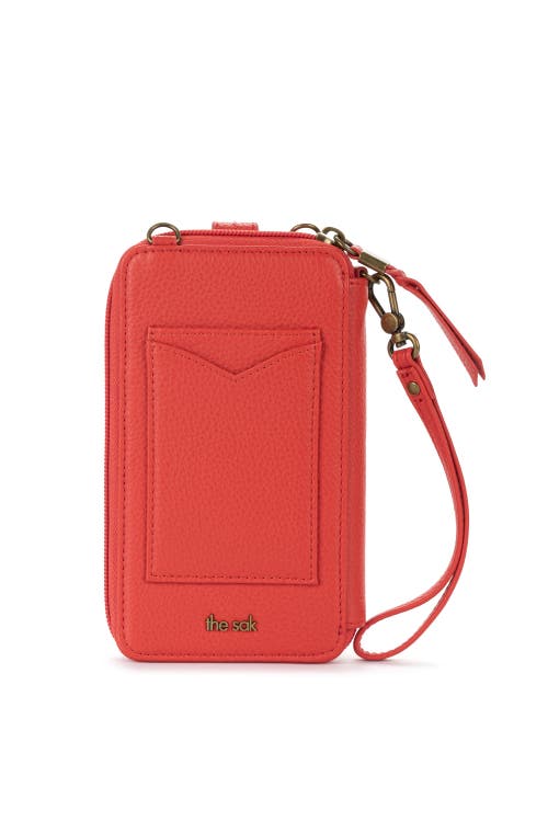 The Sak Silverlake N/s Smartphone Crossbody In Red