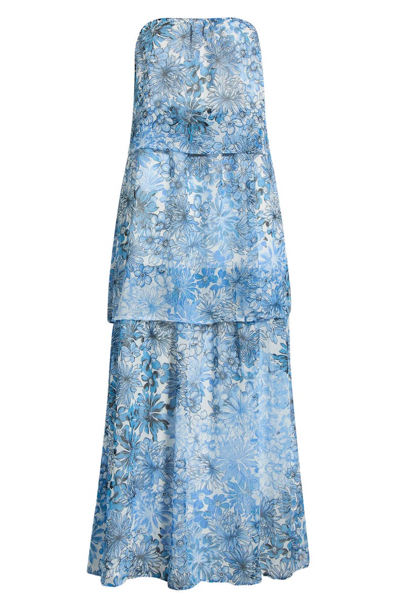 SUGARLIPS Tierra Floral Briary Strapless Dress, Main, color, 
