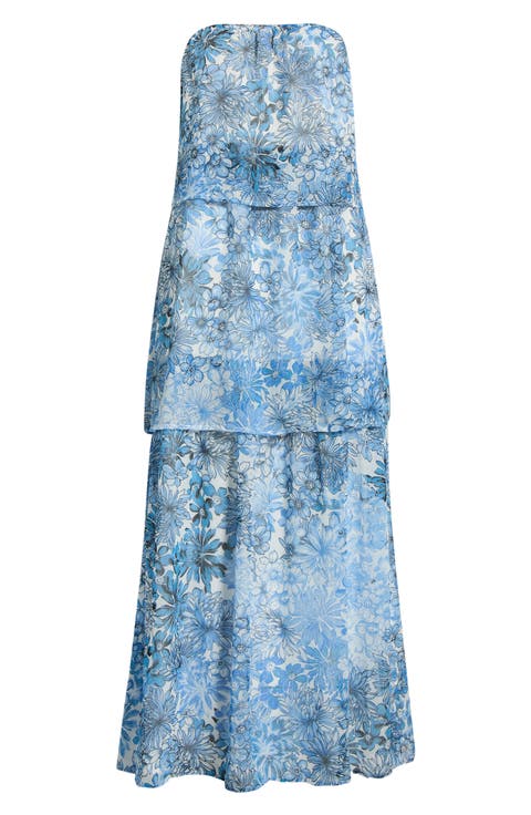 Tierra Floral Briary Strapless Dress