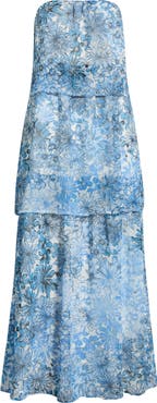 SUGARLIPS Tierra Floral Briary Strapless Dress