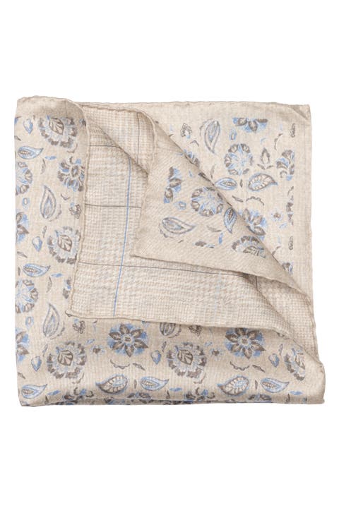 Enzo - Double Sided Silk Pocket Square for Men
