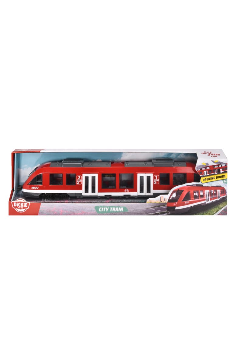 Dickie Toys City Train Red & White Trackless Train Vehicle Toy, Alternate, color, Multicolored