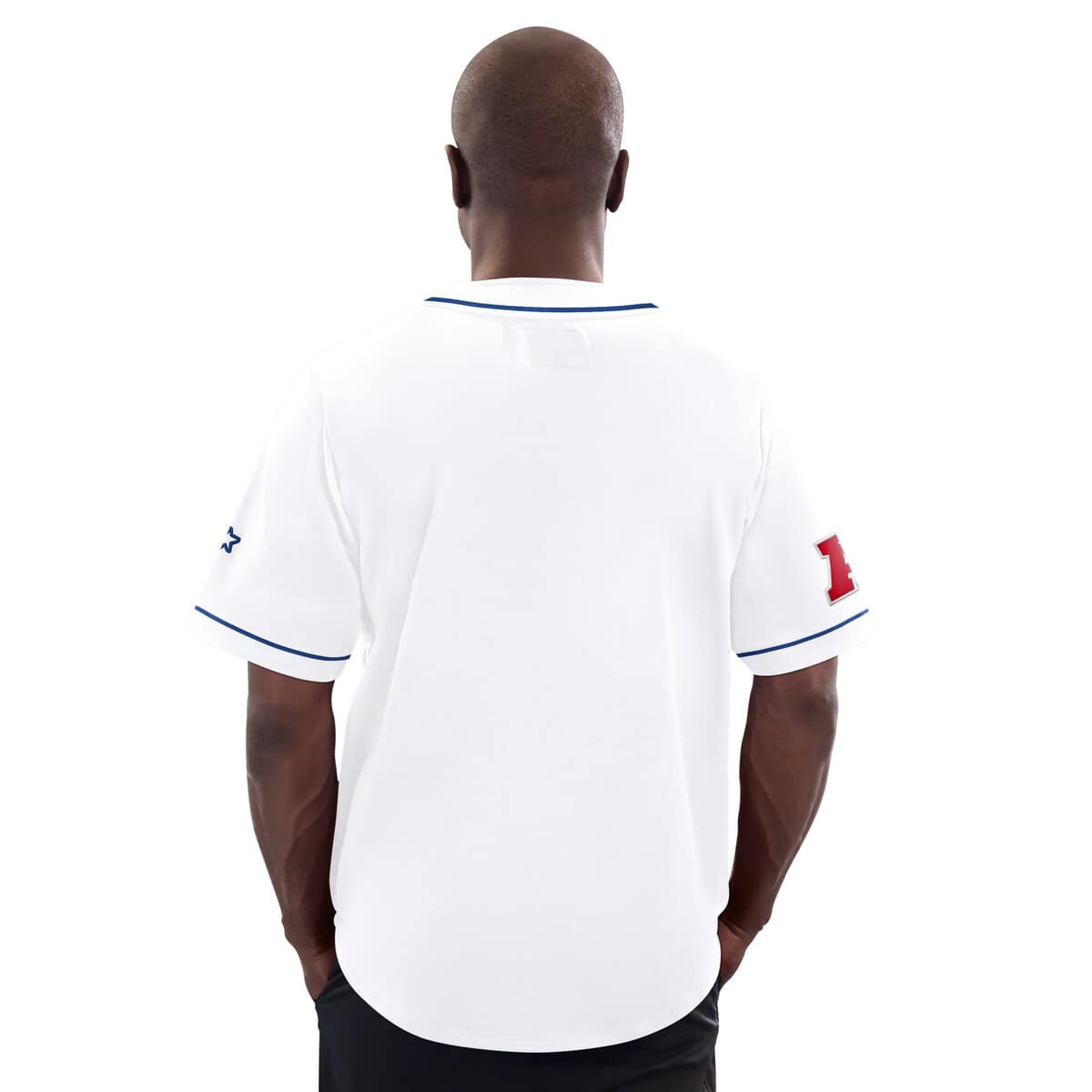 Men'sStarter  White Buffalo Bills Relay Full-Button Baseball Jersey - image 2