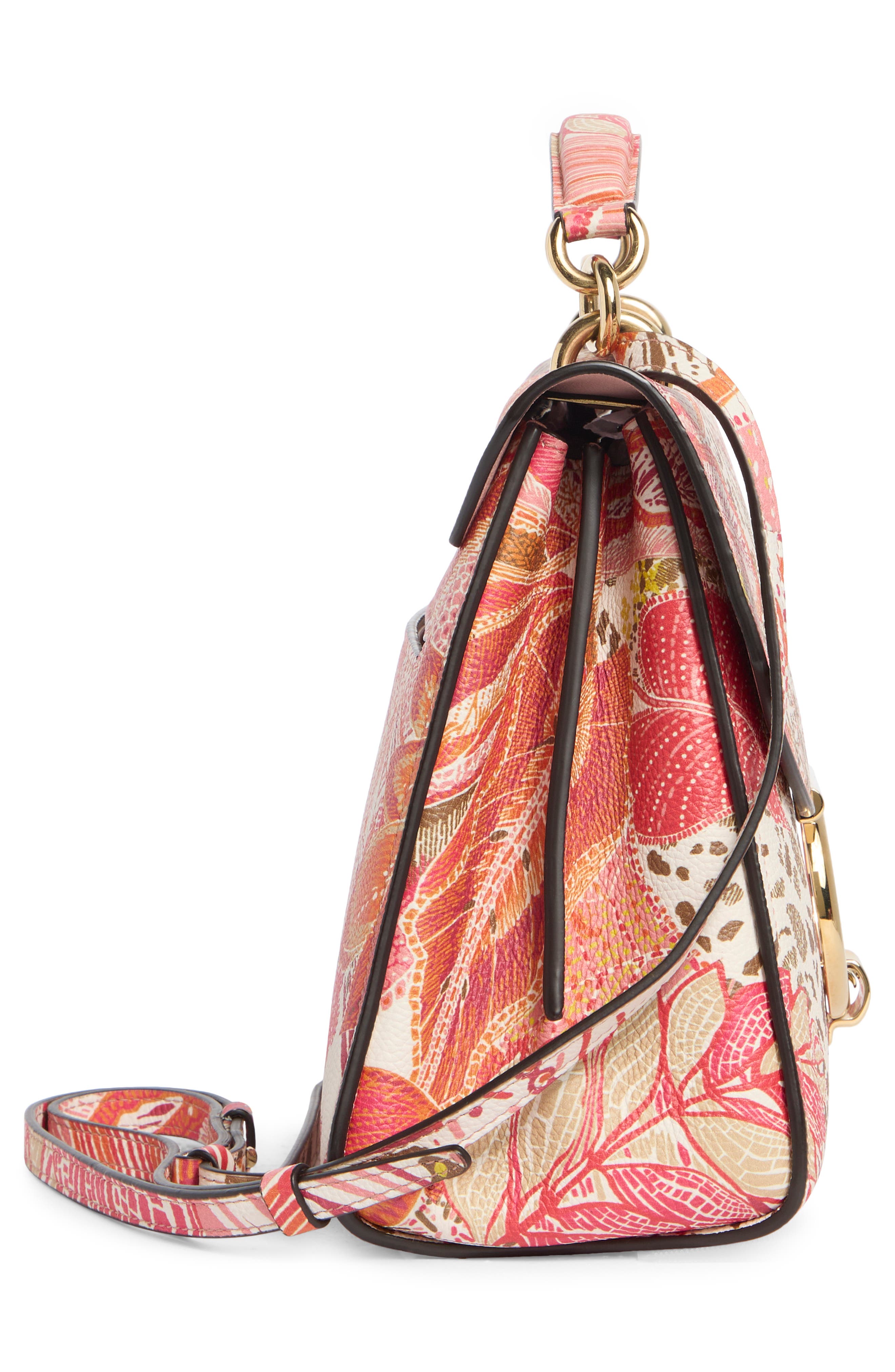 FERRAGAMO Margot Gancio Leather Handbag, Alternate, color, Pink Multi