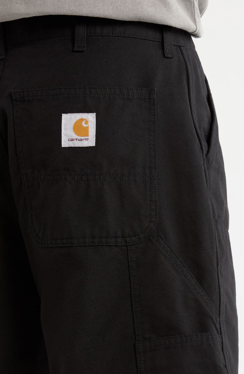 Carhartt Work In Progress Double Knee Shorts, Alternate, color, Black (Rinsed)
